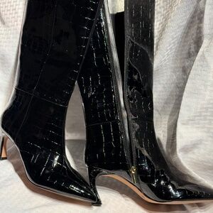 Women’s Black Patent Leather Heeled Vince Camuto Tall Boots